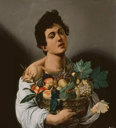 Jüngling mit einem Korb voller Früchte, 1594 (Detail)